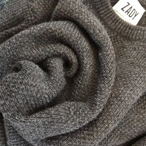 ZADY .01 the sweater-charcoal Small